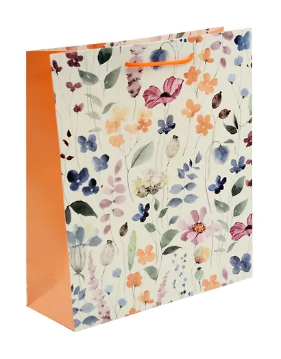 Пакет А4 32*26*10 "Цветочное поле. Basic" жен., бум.мат.ламинат - фото 1