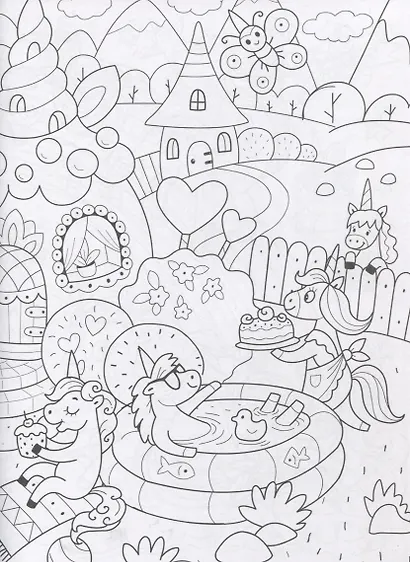 РАСКРАСКА ДЛЯ ФАНАТОВ. ДЛЯ ФАНАТОВ ЕДИНОРОГОВ - фото 3