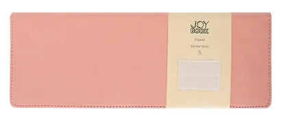 Планинг недат. 56л "Joy Book" персиковый пух, настольный, иск.кожа, 7Б, тв.переплет, скругл.углы, тонир.блок, евроспираль, инд.уп - фото 1