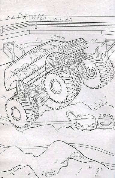 ЛЮБИМАЯ РАСКРАСКА эконом А4. ГОНКИ - фото 2