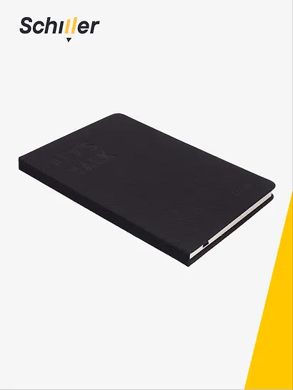 Книга для записей «Let's talk» А5, 80 листов в линейку, черная, Schiller - фото 2