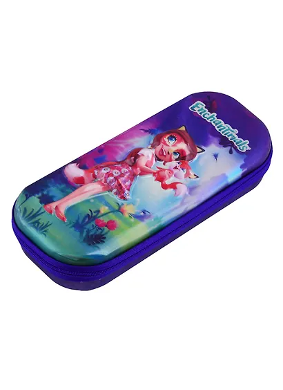 Пенал 1отд. "Enchantimals" 21*9,5*3,5, жесткий, 3D-панель, молния - фото 1