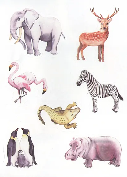 Многоразовые наклейки. Зоопарк - фото 4