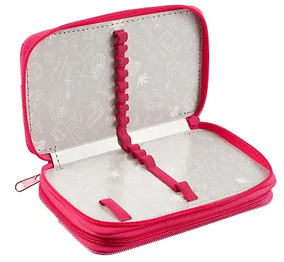 Пенал 2 отделения "Аниме с бабочкой" 19*11, молния - фото 4