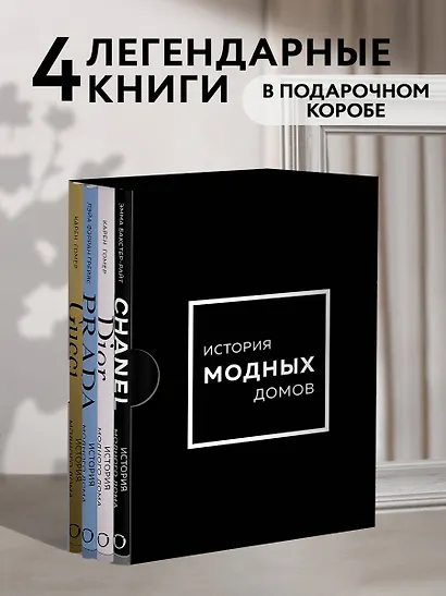 История модных Домов: Chanel, Dior, Gucci, Prada (комплект из 4 книг) - фото 4
