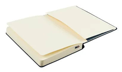 Книга для записей А5 200л нелин. "CLASSIC EXPANDED Large" тв.обл., синий сапфир, резинка, 2 ляссе, Moleskine - фото 4