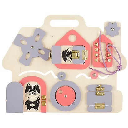 Игрушка развивающая Бизиборд Домик 02103 - фото 3