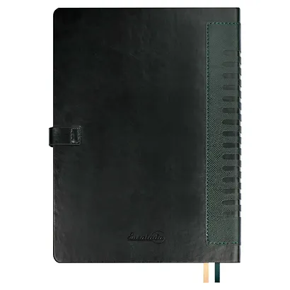 Ежедневник недат. А5+ 160л 175x245 "Сариф экстра" зеленый, иск.кожа, мягкий переплет, офсет, ляссе, подар.карт.коробка с ПВХ-крышкой - фото 12