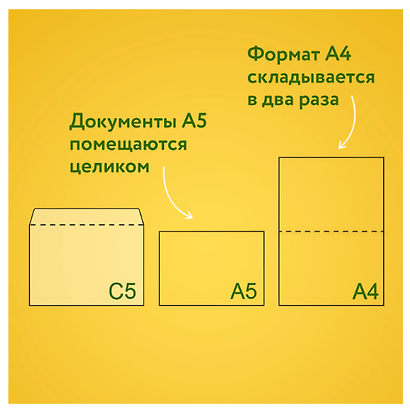 Конверты чистые С5, отрывная лента, 100 штук - фото 11