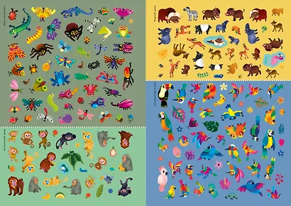 Джунгли и саванна. Книга с наклейками - фото 12