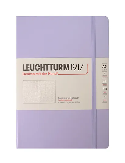 Книга для записей A5 125л тчк. "Smooth Colours" тв.обл., сиреневый, Leuchtturm1917 - фото 1