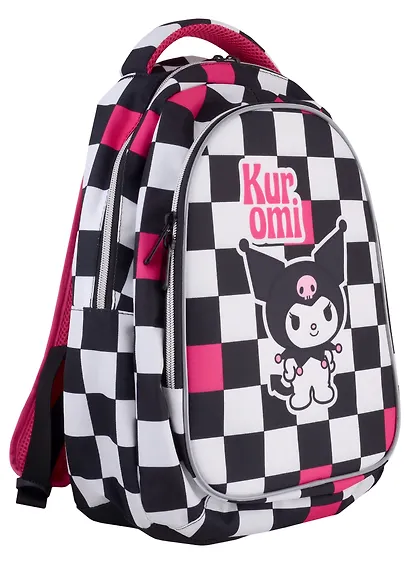 Рюкзак "Kuromi", 2 отделения, клетка, 40х32х16 см - фото 1