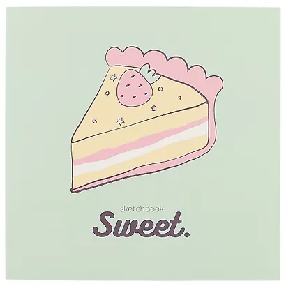 Скетчбук «Sweet», 40 листов, 17 х 17 см - фото 1