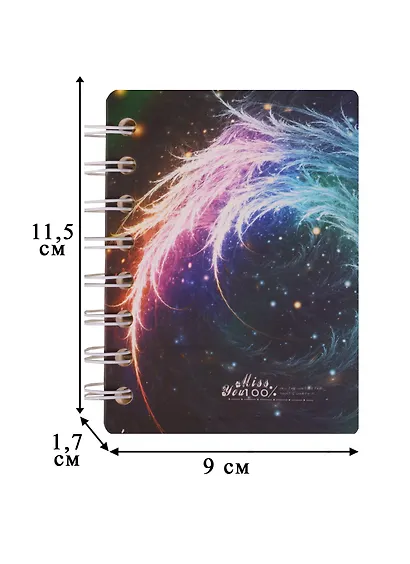 Записная книжка А6 80 листов линейка "Miss you"на спирали - фото 3