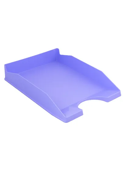 Лоток горизонтальный "Office, Pastel" пластиковый, фиолетовый, ErichKrause - фото 1