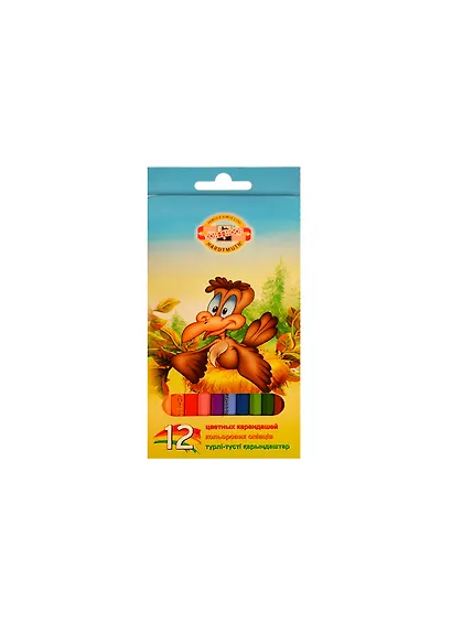 Карандаши цветные Koh-I-Noor, Birds, 12 цветов - фото 1