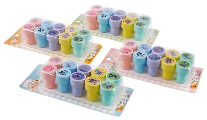 Штампик детский с картинками УШАСТИК, размер 2,5х3,6 см, набор 10 шт, картинка штампа совпадает с картинкой на крышке, блистерная упаковка - фото 2