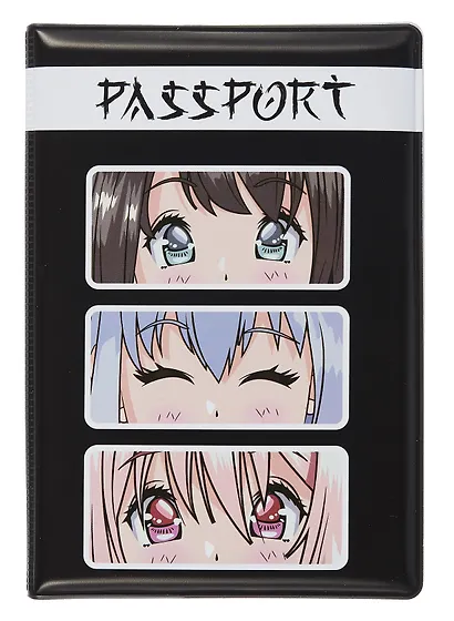 Обложка для паспорта Аниме Сёдзё (ПВХ бокс) - фото 1