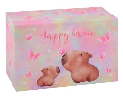 Коробка подарочная "Капибара с цветочком", 21*14*9 см - фото 2