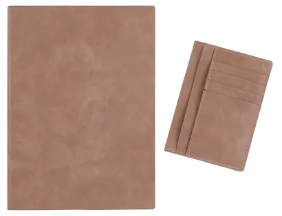 Ежедневник недатированный А5+, 160 листов "Фланстэр" черный, кожзам, картхолдер 100х140 мм - фото 2