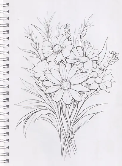 Цветы. Раскраска - фото 5