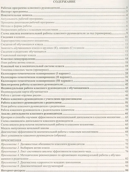 Рабочая программа классного руководителя. 4 кл. (ФГОС). - фото 2