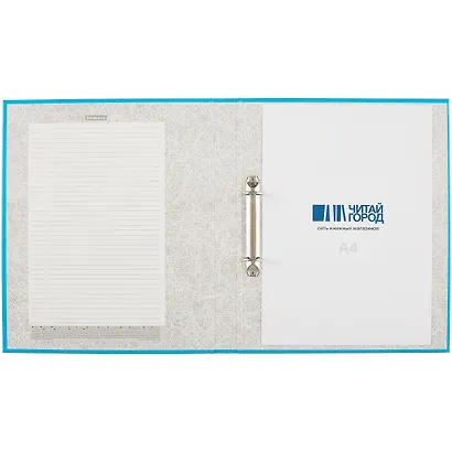 Папка на двух кольцах «Neon», Erich Krause, голубая, А4 - фото 4