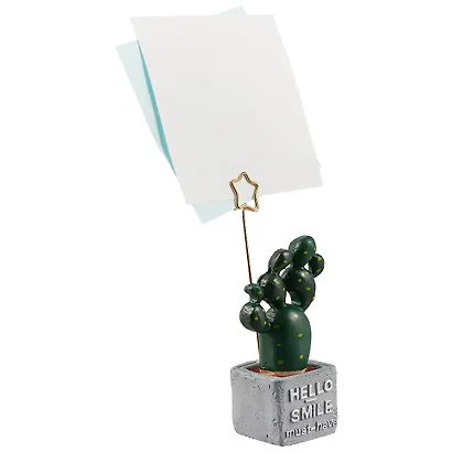 Держатель для визиток в квадратном кашпо (полистоун) (8,5см) - фото 2