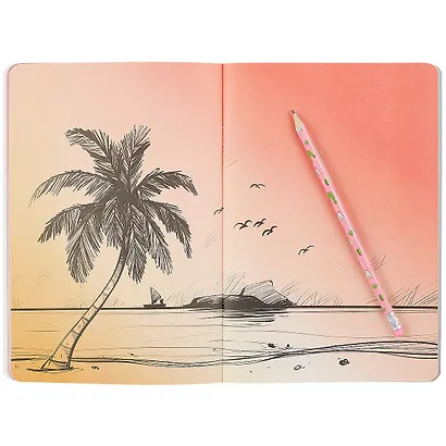 Скетчбук 165*240 32л "Радуга"радужный дизайнерск.блок, 100 г/м2, мат.ламинация, УФ-лак, ассорти - фото 2