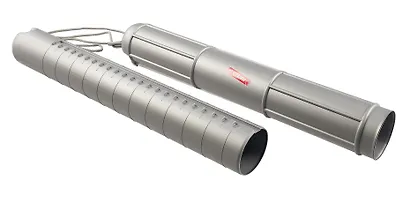 Тубус для чертежей телескопический D94мм L680-1100мм на шнурке, серый, Стамм - фото 7