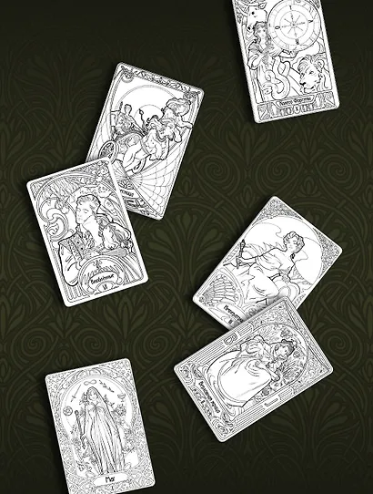 Ар-нуво Таро. Раскрась и вырежи колоду - фото 7