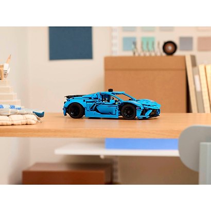 LEGO Technic: Шевроле Корвет Стингрей синий, 732 детали (42217) - фото 3