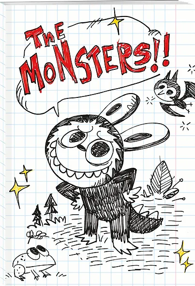 The Monsters. Тетрадь в клетку общая (Лабубу и лягушонок, А5, 48 л.) - фото 2