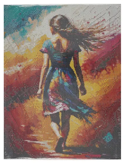 Алмазная мозаика (блестящая), с подрамником, с полным заполнением "Идущая вдаль", 30 х 40 см - фото 1