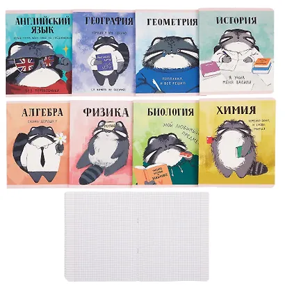 Тетради 48 листов 12 штук "Манул Манулыч" - фото 4