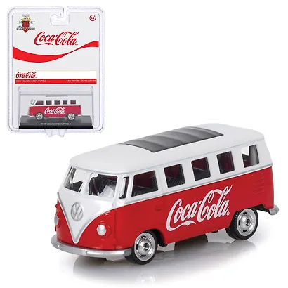450026 Машинка литая коллекционная Motor City - Die-сast модель Coca-Cola 1963 Volkswagen T1, масштаб 1:50 (металлическая), возраст 14+ - фото 1