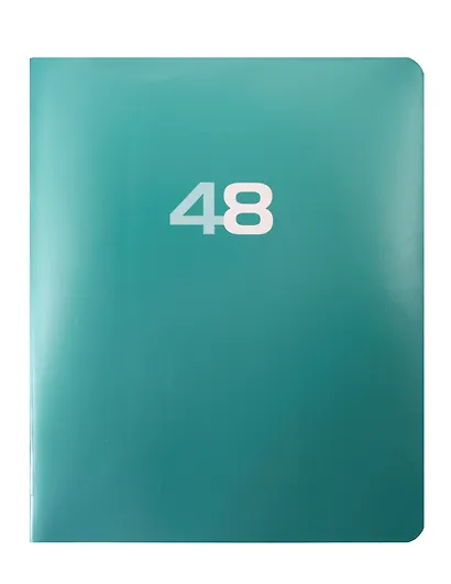 Тетрадь 48л кл. "Классическая серия. Изумруд" мел.картон, метал.пантон - фото 1