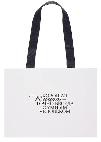 Пакет подарочный А4 "Цитаты. Толстой А.Н." горизонт., нейтр., Bookvalno - фото 5