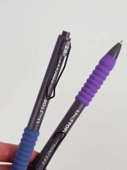 Ручки шариковые Listoff, Concept, автоматическая синие 0,5 мм 2 штуки - фото 3