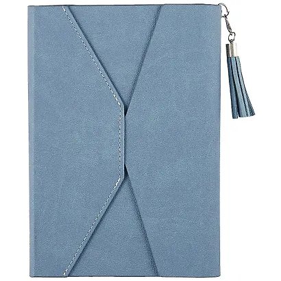 Ежедневник недатированный "Наппа", А5, 120 листов, сизо-синий - фото 1