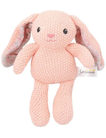 Мягкая игрушка Кролик вязаный (розовый) (25см) (12-202602-MSHN9_6) - фото 1