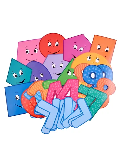 Веселая математика. 50 фигур, знаков, цифр (малый на скотче) - фото 2