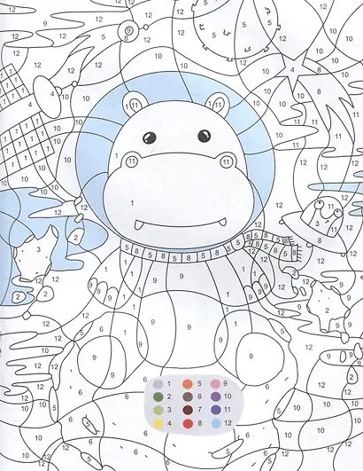 Космос. Раскраска по номерам - фото 5