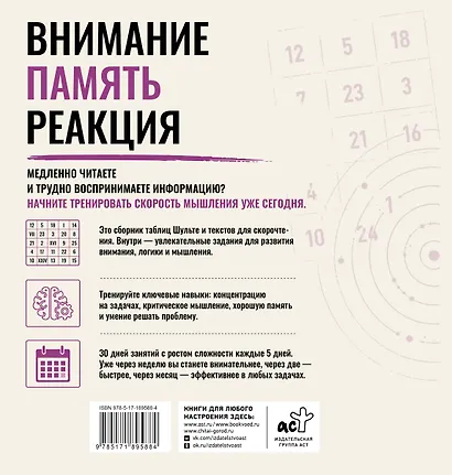 Нейротренажер Шульте. Загадки прошлого. 30 дней тренировок - фото 2
