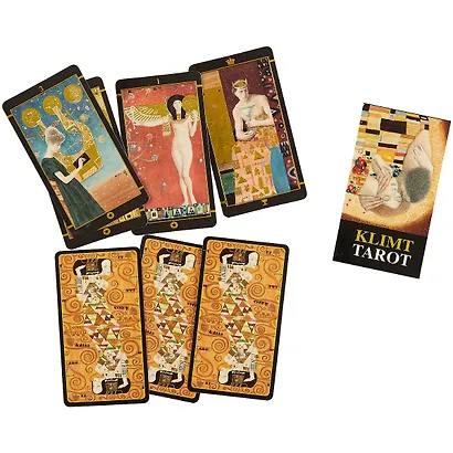 Таро Аввалон, Мини Таро Золотое Климта (7 яз.) (коробка) (sp02) - фото 3