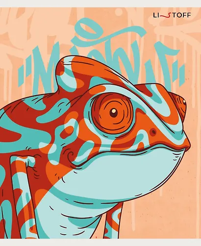 Тетрадь А5 48л кл. "Дикая природа" скрепка, мелов.картон, мат.ламинирование, поля, термопленка, уп. гофр., в ассортименте - фото 4