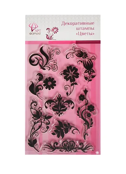 Набор для творчества Декоративные штампы Цветы AF07-061-03 - фото 1