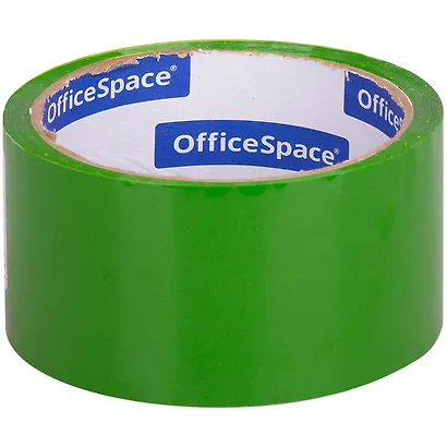 Клейкая лента 48мм*40м упаковочная OfficeSpace зеленая - фото 2