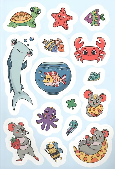 Светящиеся наклейки. Любимые зверта - фото 2