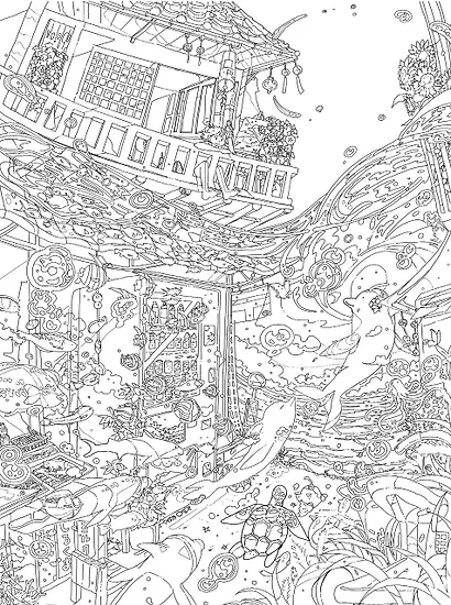 Волшебный мир аниме: Невероятная раскраска - фото 3